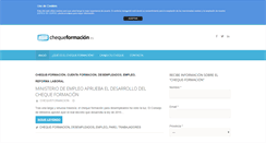 Desktop Screenshot of chequeformacion.es